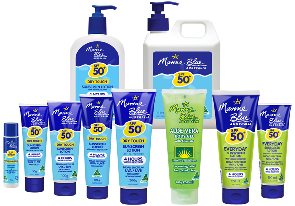 Marine Blue Sunscreens